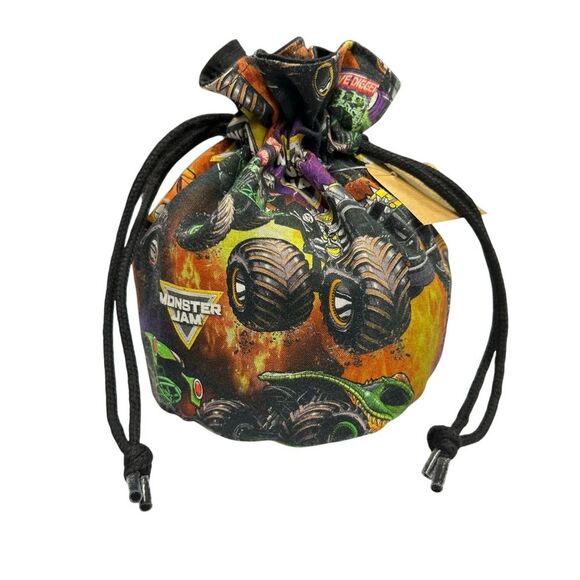 Dice Bag For Tabletop Games Gift Bag Drawstring Bag Monster Jam - Picture 2 of 3